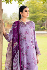 N-606 | 3PC Unstitched Suit Luxury Lawn Vol-06 Rangrez By Ramsha